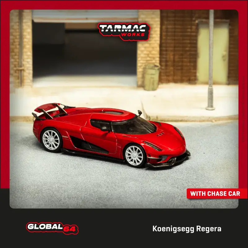 Tarmac Works - Koenigsegg Regera Red Metallic - GLOBAL64 - Scala 1/64 T64G-TL017-RE