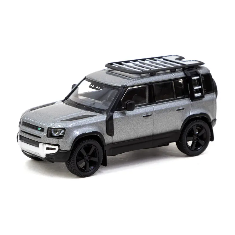 Tarmac Works - Land Rover Defender 110 Grey Metallic - Scala 1/64 T64G-020-GY