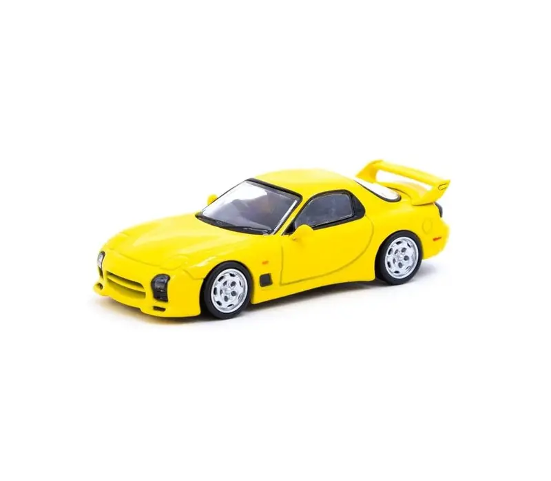 Tarmac Works - Mazda RX-7 (FD3S) Mazdaspeed A-Spec Yellow - HOBBY64 - Scala 1/64 T64G-012-YL