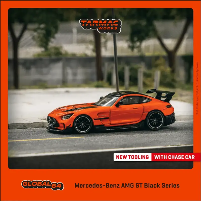 Tarmac Works - Mercedes-Benz AMG GT Black Series Orange - GLOBAL64 - Scala 1/64 T64G-042-OR