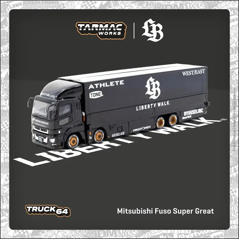 Tarmac Works - Mitsubishi Fuso Super Great LB-TRUCKS - TRUCK64 - Scala 1/64 T64T-TL001-LBB