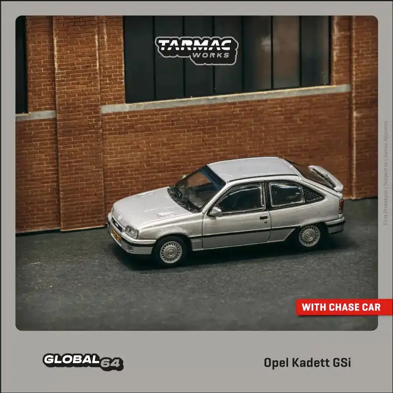 Tarmac Works - Opel Kadett GSi Silver - GLOBAL64 - Scala 1/64 T64G-065-SL