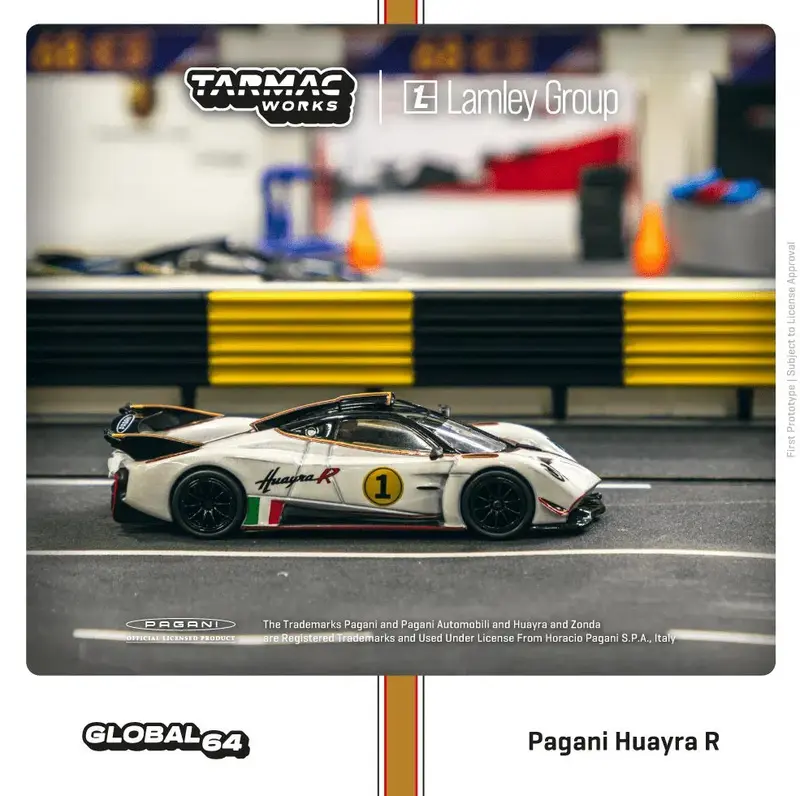 Tarmac Works - Pagani Huayra R Bianco Benny - Scala 1/64 T64G-TL035-WH