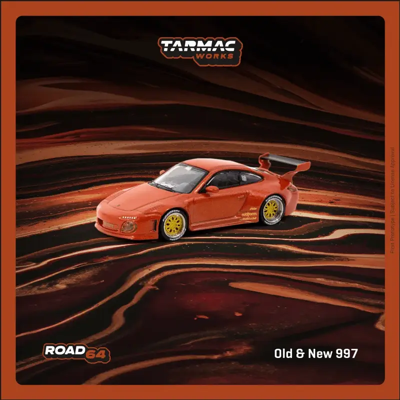 Tarmac Works - Porsche Old & New 997 Red Metallic - ROAD64 - Scala 1/64 T64R-TL053-REM