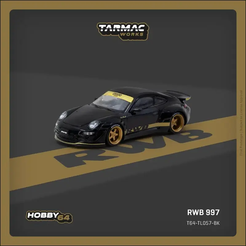 Tarmac Works - RWB 997 Porsche Black - HOBBY64 - Scala 1/64 T64-TL057-BK