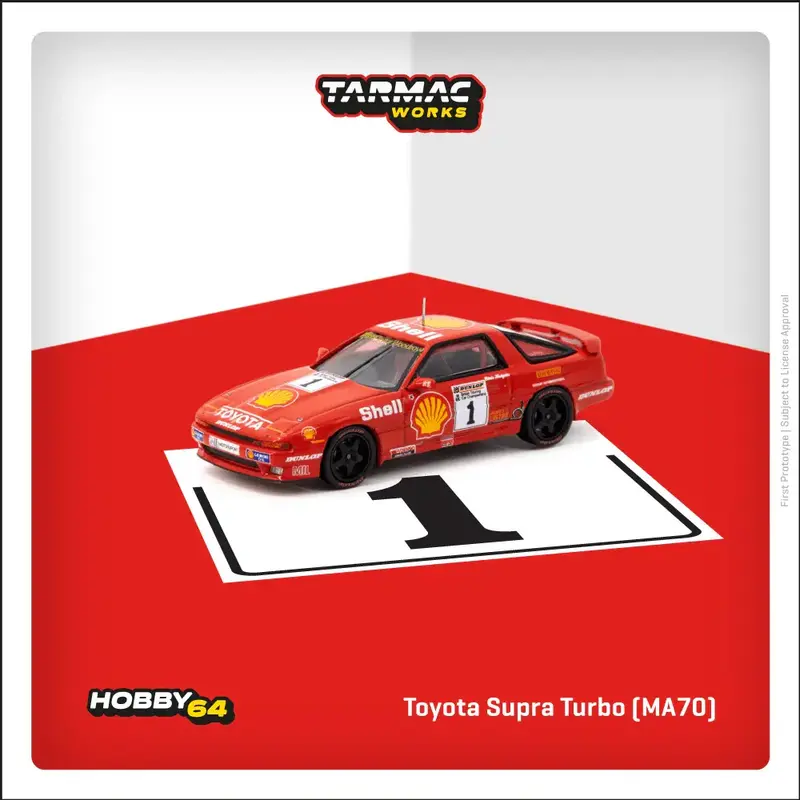 Tarmac Works - Toyota Supra Turbo (MA70) BTCC 1988 Chris Hodgetts - HOBBY64 - Scala 1/64 T64-064-88BTC01