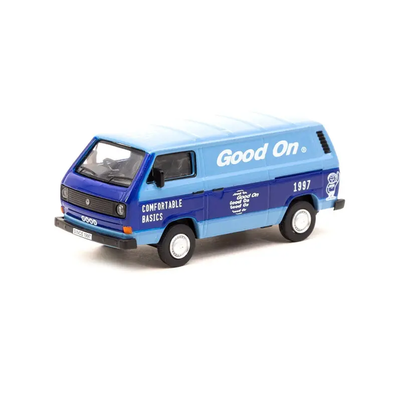Tarmac Works - Volkswagen T3 Panel Van Blue Good On - COLLAB64 Schuco - Scala 1/64 T64S-001-GO