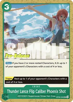 Thunder Lance Flip Caliber Phoenix Shot (OP09-040) - Promos