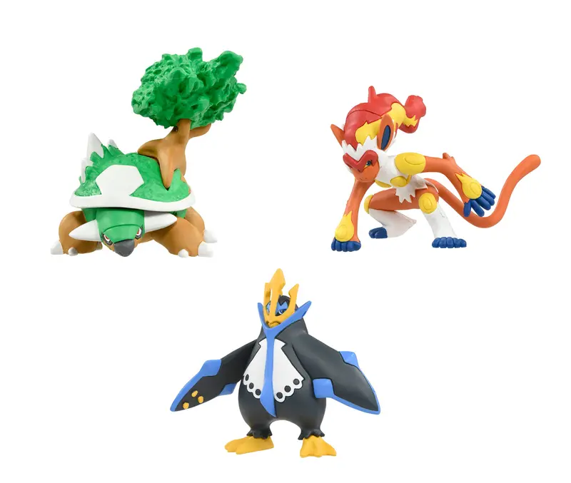 Torterra, Infernape and Empoleon