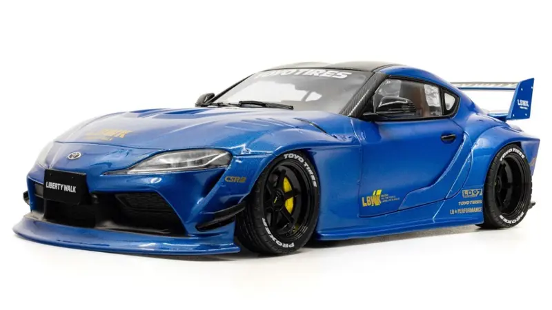 TOYOTA GR SUPRA LIBERTYWALK BODY KIT BLUE METALLIC2025 1