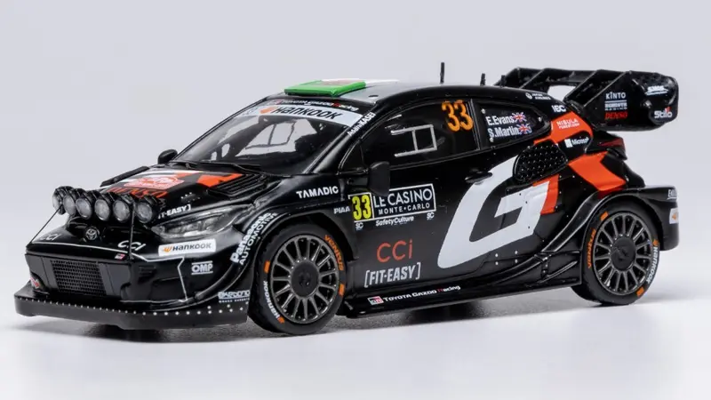TOYOTA GR YARIS N.33 RALLY1 MONTE CARLO 2025 EVANS-MARTIN 1