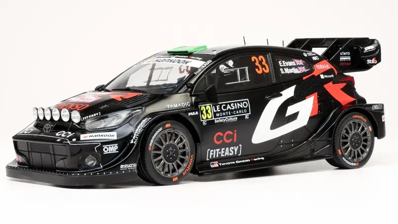 TOYOTA GR YARIS N.33 RALLY1 RALLY MONTE CARLO 2025 EVANS-MARTIN 1