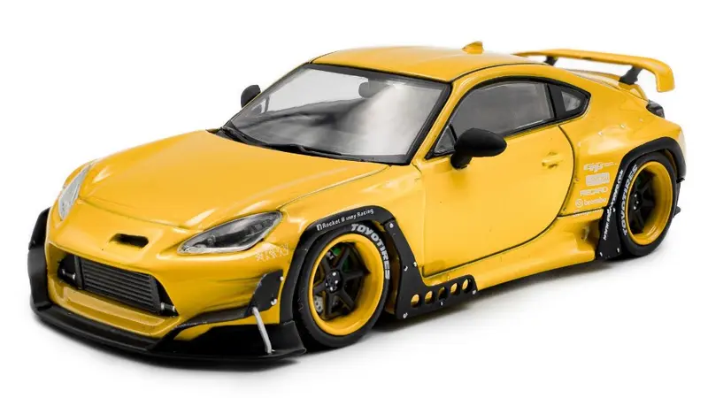 TOYOTA GR86 ROCKET BUNNY COUPE 2022 YELLOW 1