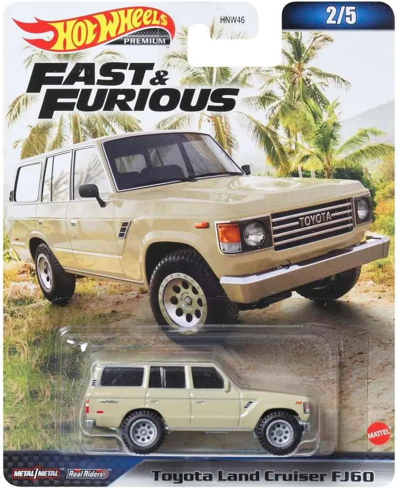 Toyota Land Cruiser FJ60 Beige Fast & Furious - Hot Wheels Premium - Scala 1/64