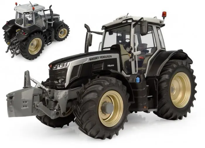 TRATTORE MASSEY FERGUSON 7S.210 BLACK EDITION WITH GOLD RIMS 1
