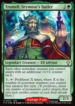 Tromell, Seymour's Butler - Commander