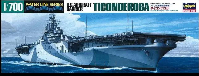 U.S.AIRCRAFT CARRIER USS TICONDEROGA CV-14 WATER LINE SERIES KIT 1