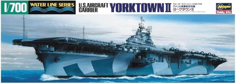 U.S.AIRCRAFT CARRIER YORKTOWN II WATER LINE SERIES KIT 1