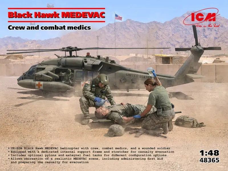 UH-60A BLACK HAWK MEDEVAC WITH FLIGHT MEDICS KIT 1