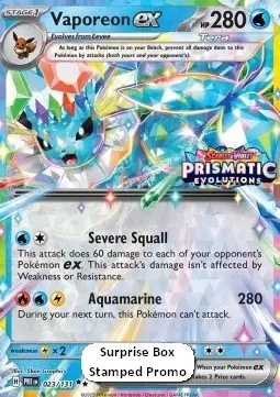 Vaporeon ex - Prismatic Evolutions