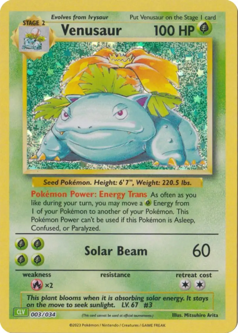 Venusaur - Pokémon TCG Classic