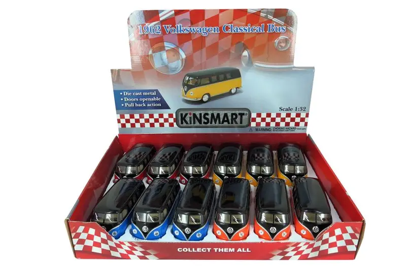VW BUS CLASSIC 1962 BLACK ROOF 1