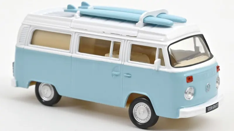 VW COMBI T2b CAMPER VAN 1973 PASTEL BLUE JET-CAR 1