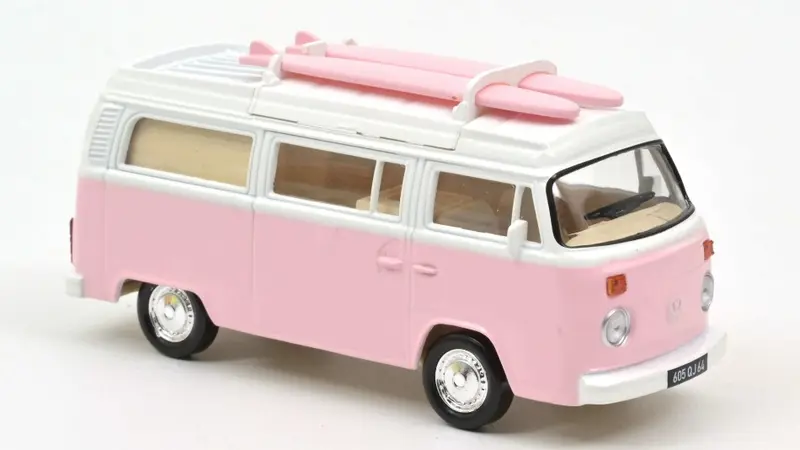 VW COMBI T2b CAMPER VAN 1973 PINK JET-CAR 1