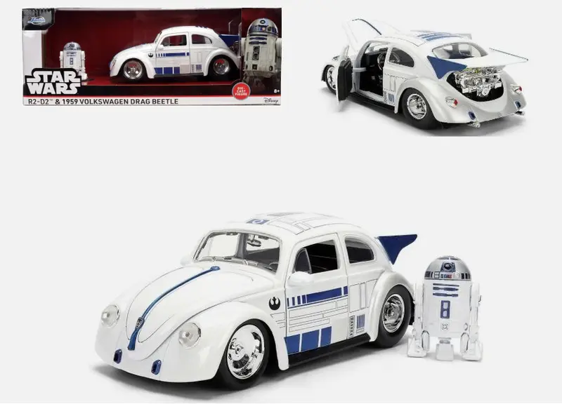 VW DRAG BEETLE 1959 STAR WARS r2d2 WHITE 1
