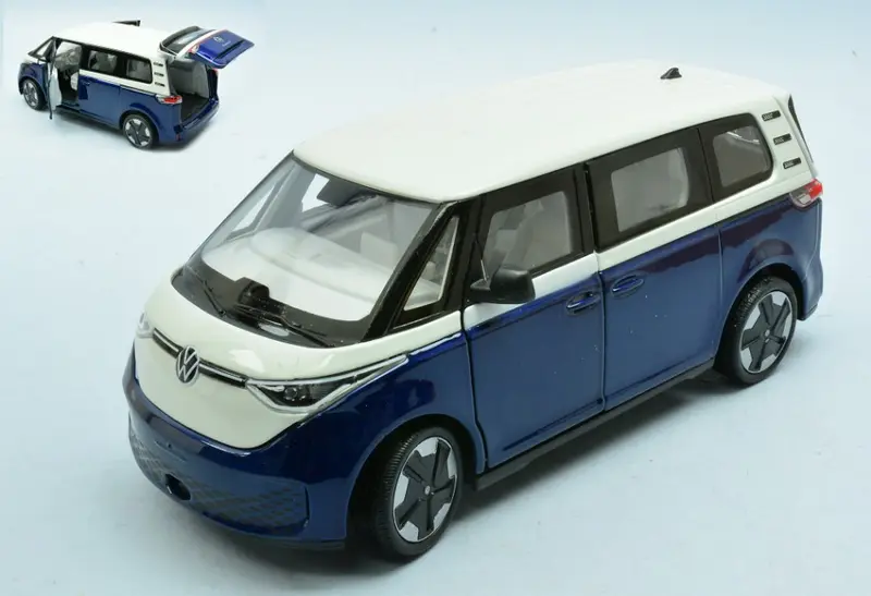 VW ID BUZZ METALLIC DARK BLUE W/WHITE ROOF 1