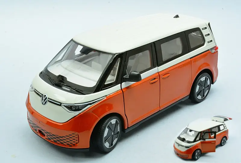 VW ID BUZZ METALLIC ORANGE W/WHITE ROOF 1