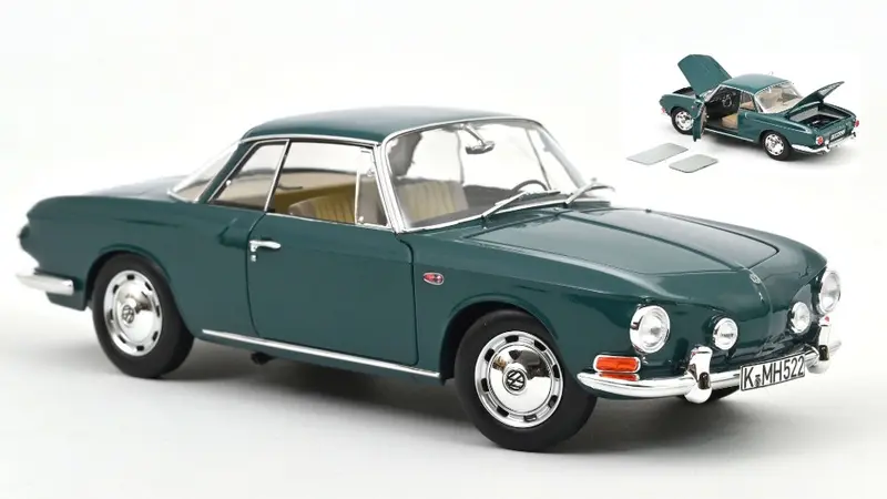 VW KARMANN GHIA 1500 1963 GREEN 1