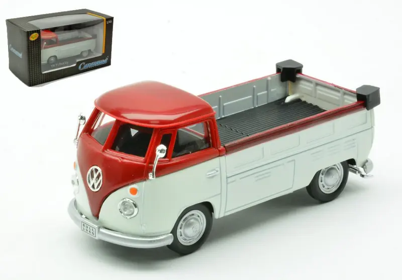 VW T1 PICK UP BORDEAUX/WHITE 1