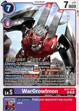 WarGrowlmon (BT21-076) - Promos