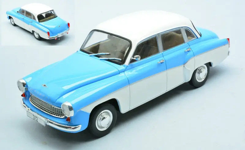 WARTBURG 312 1965 LIGHT BLUE/WHITE 1