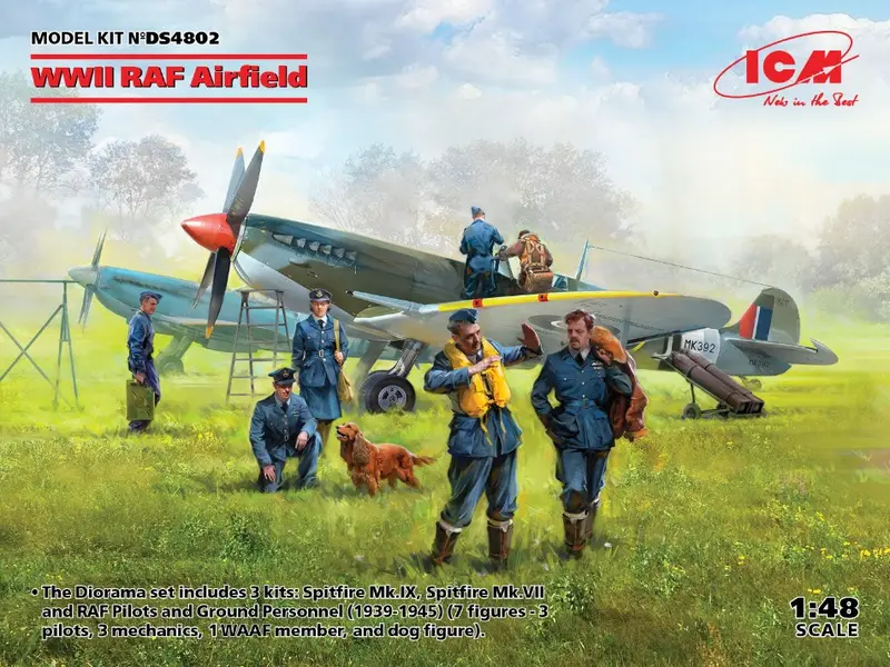 WWII RAF AIRFIELD SPITFIRE Mk.IX - Mk.VII KIT 1