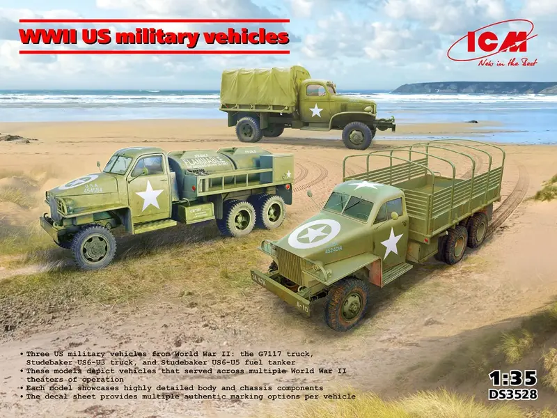 WWII US MILITARY VEHICLES KIT 1