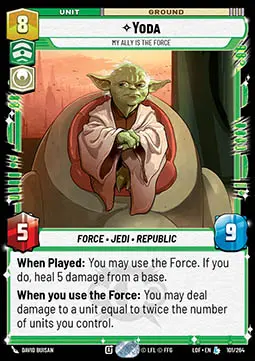 Yoda, Mio Alleato È La Forza - Leggende della Forza (Legendary) [LOF-101]
