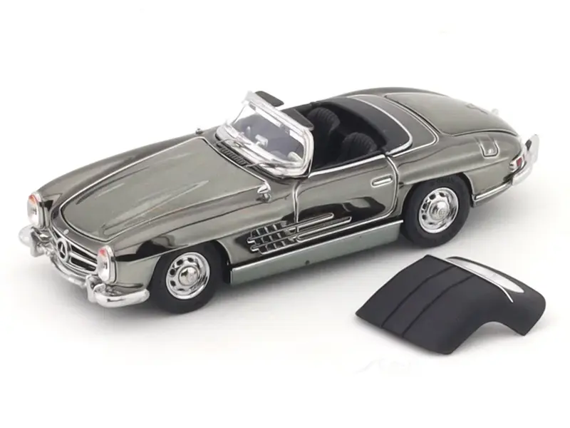 YS Models - 1957 Mercedes-Benz 300SL Roadster dark chrome - Scala 1/64