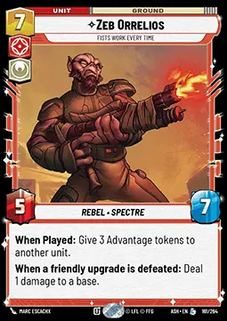 Zeb Orrelios, Un Pugno Funziona Sempre - Ceneri dell'Impero (Legendary) [ASH-161]