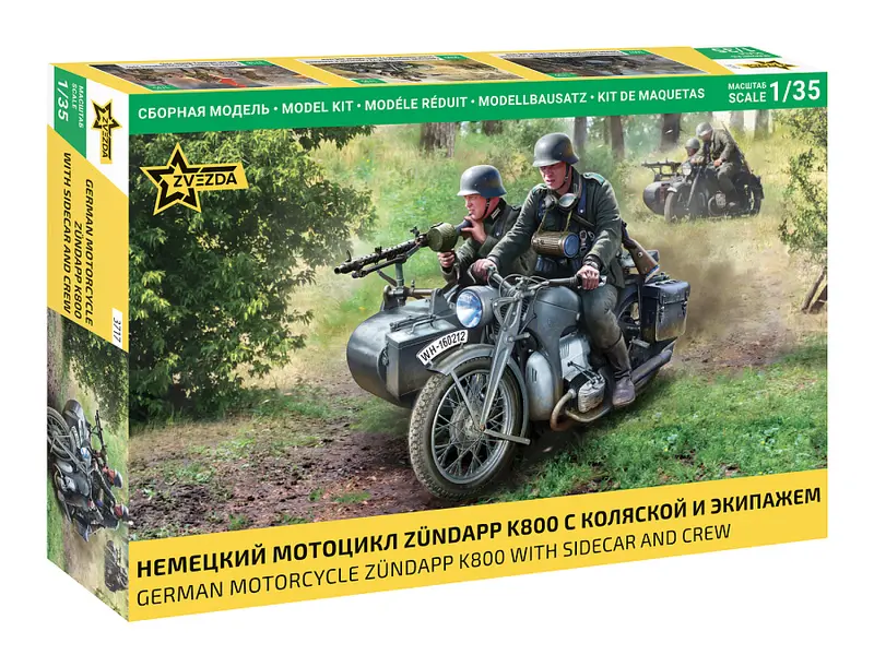 ZUNDAPP K800 MOTORCYCLE W/SIDECAR AND CREW KIT 1